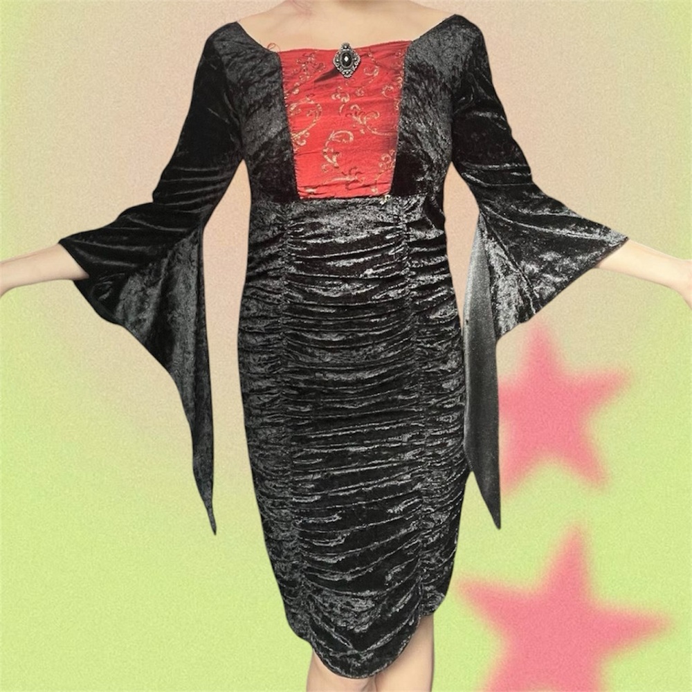 vampire velvet costume dress